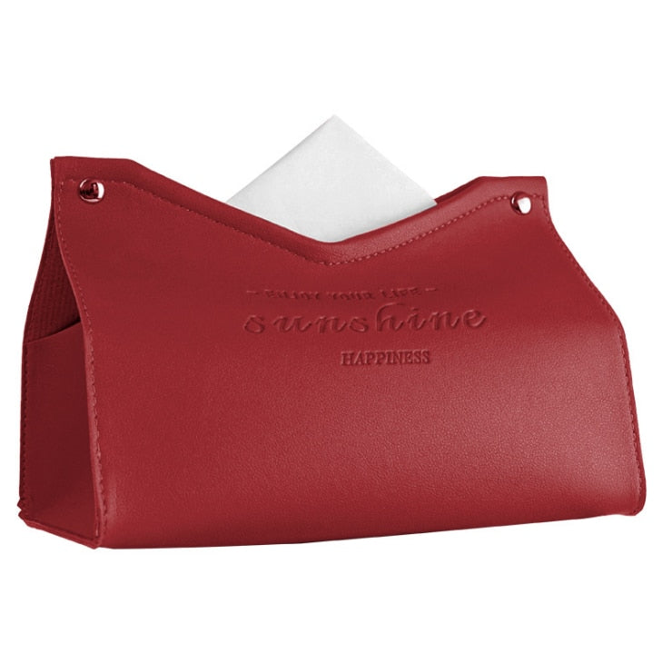 Vegan Leather Tissue Box