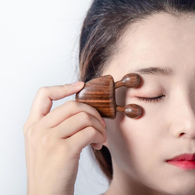 Sandalwood facial massage comb