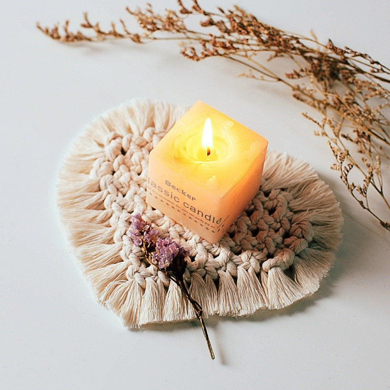 Macrame Coaster Set