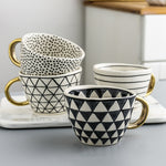 Load image into Gallery viewer, Hand Painted Geometric Ceramic Mugs
