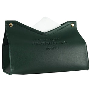 Vegan Leather Tissue Box