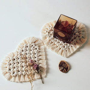 Macrame Coaster Set