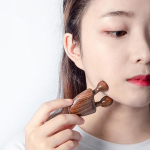 Sandalwood facial massage comb