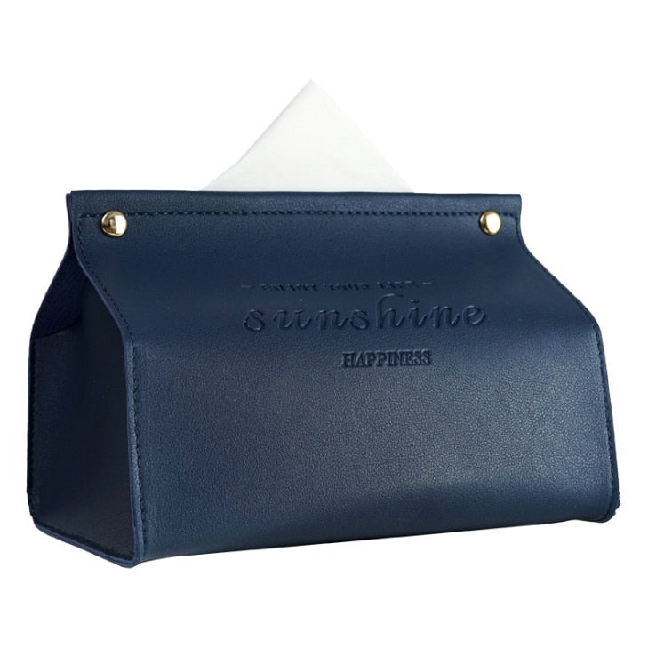 Vegan Leather Tissue Box