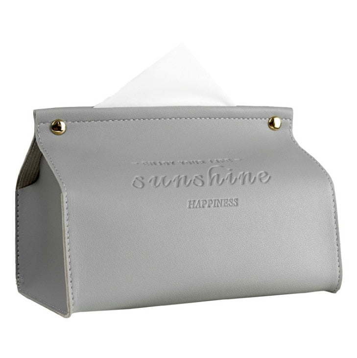 Vegan Leather Tissue Box