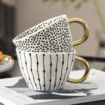 Load image into Gallery viewer, Hand Painted Geometric Ceramic Mugs
