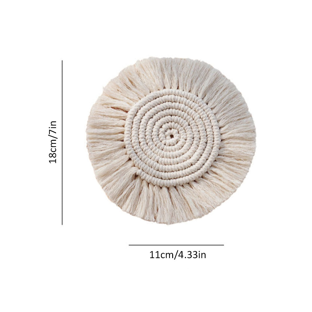 Macrame Coaster Set