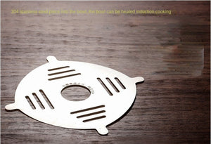 Transparent Glass Cooking Pot with Lid