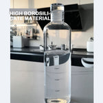 Load image into Gallery viewer, Large Glass Bottle with Time Marker
