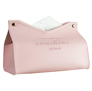 Vegan Leather Tissue Box