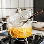 Load image into Gallery viewer, Transparent Glass Cooking Pot with Lid
